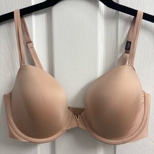 Victoria’s Secret Lined Demi Bra 34D Nude Beige Neutral Tan NWT Full Coverage